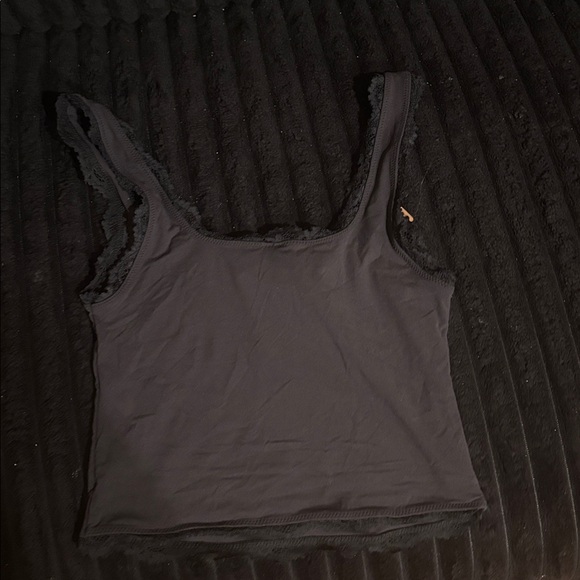 SKIMS Fits Everybody Lace Tank • NWT • Never Worn • XS • Onyx - Picture 5 of 5